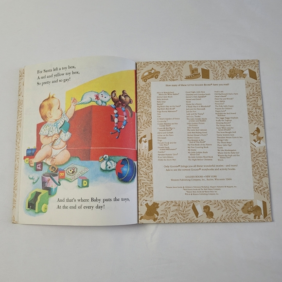 Vintage Little Golden Book BABY'S CHRISTMAS Esther Eloise Wilken HARDCOVER Youth - Picture 15 of 17